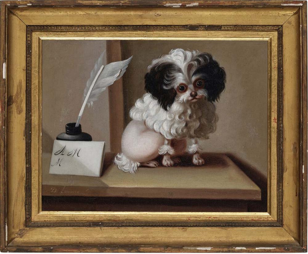 Caniche toy antiguo