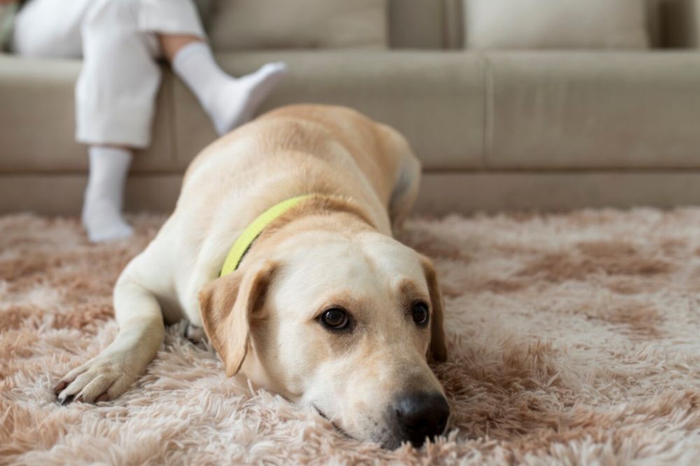 Labrador retriever amarillo